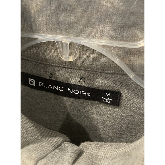 Blanc Noir Jacket Womens Medium Vector Thindown White Black Gray Heather Zip Up - Picture 5 of 13